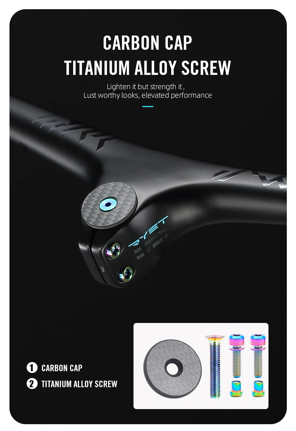 Интегрированный руль LEXON T1000 для горного велосипеда карбоновая кабина пробная