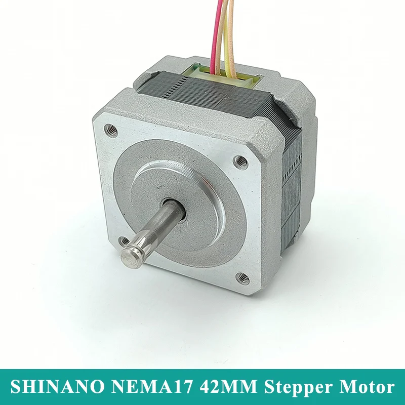 

Шаговый электродвигатель SHINANO NEMA17 42 мм, 2-фазный 4-проводной шаговый двигатель с поворотом на 1,8 градусов для 3D-принтера, станок с ЧПУ для резки, резьбы, гравировки
