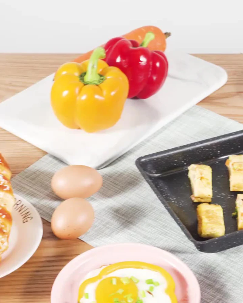 Японская омлетная антипригарная сковорода с противоожоговой ручкой плита и