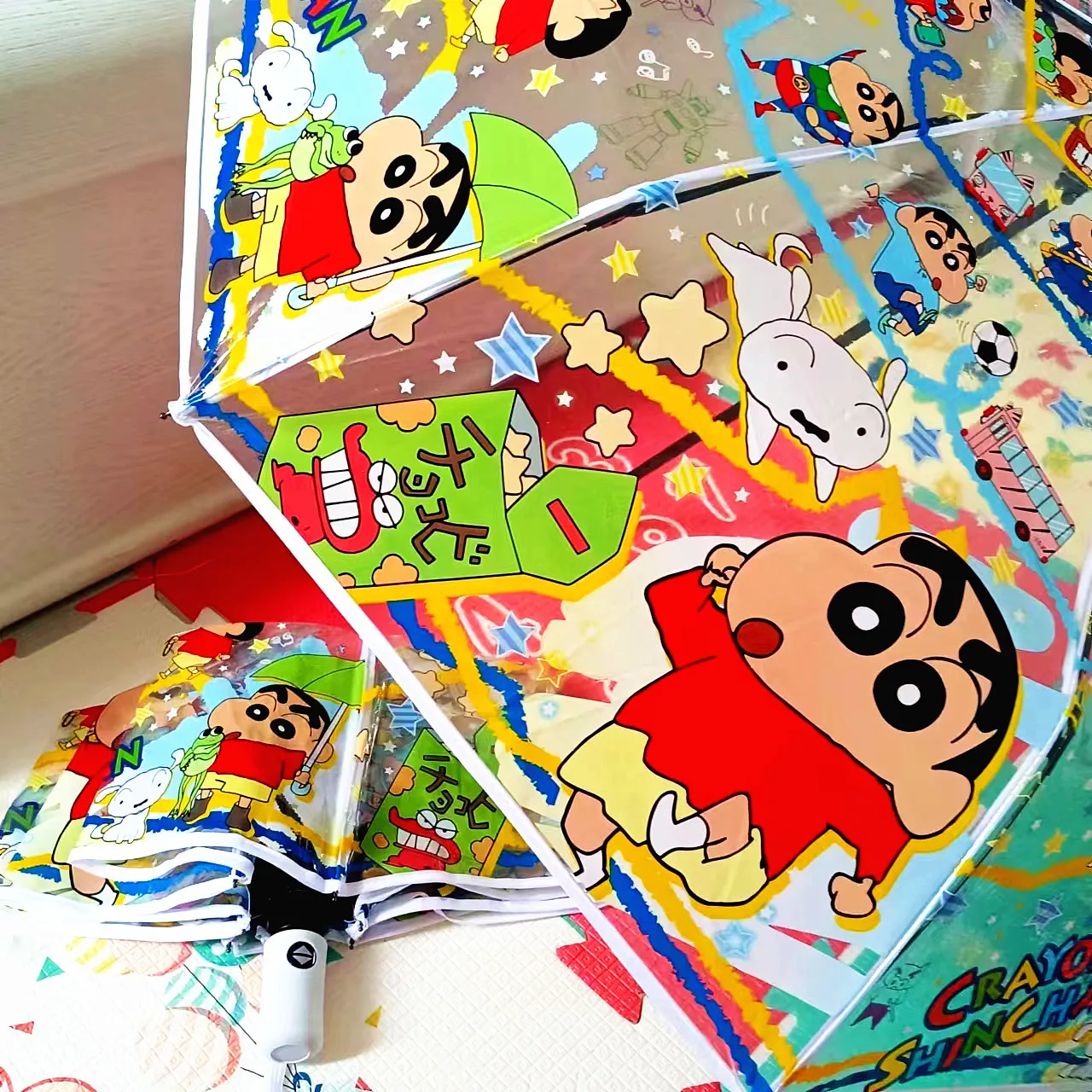 Фото Аниме Crayon Shin-chan Солнцезащитный зонт от солнца с защитой от ультрафиолета Автоматический складной автоматический зонт Sunny Day Зонт от солнца №5