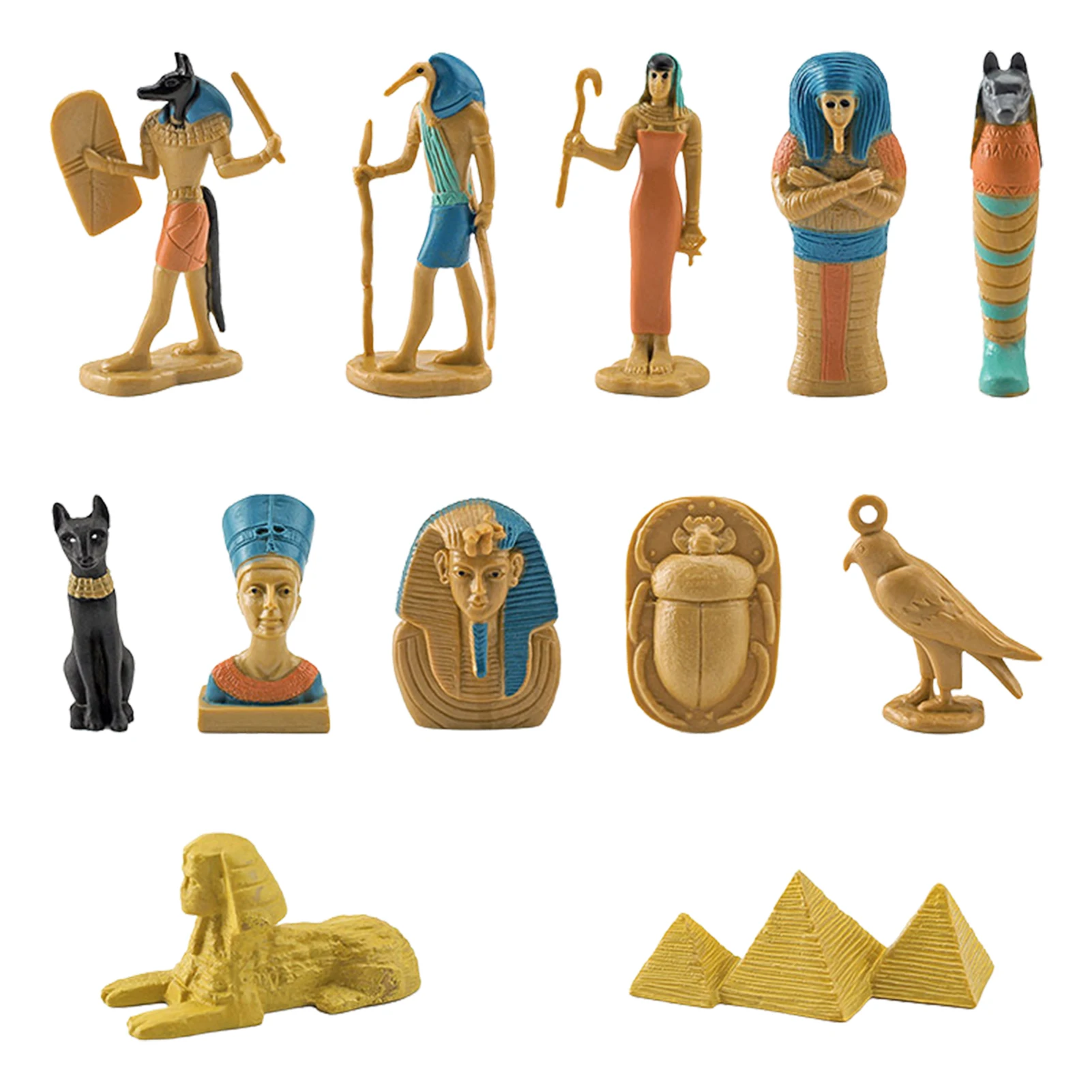 

Ancient Egypt Egyptian God Egyptian Gods And Goddesses Figurine Set Of 12 Featuring Sphinx Scarab Queen Nefertiti Queen