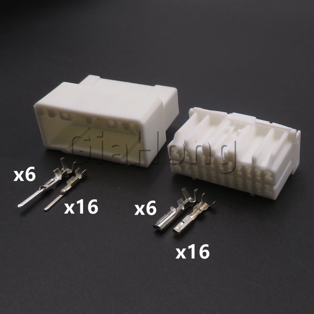 

1 Set 22 Ways 174515-1 Automobile Wiring Unsealed Socket 368135-1 Car Power Amplifier Composite Connector