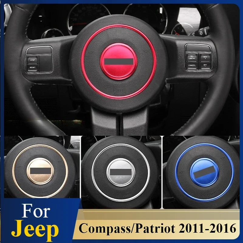 Фото Для Jeep Compass/Patriot 2011-2016: Накладка на руль - клей 3M, без инструментов, в стиле OEM ​ №2