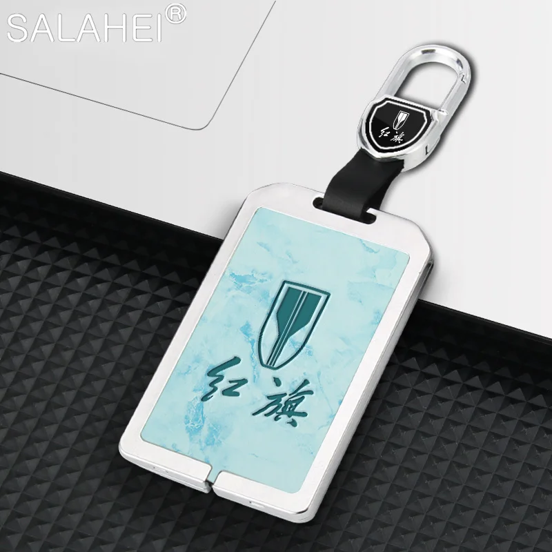 

Car Smart Card Key Case Cover Zinc Alloy Remote Protection Shell Holder For Hongqi HS7 HS5 H7 H9 E-HS3 Auto Keychain Accessories