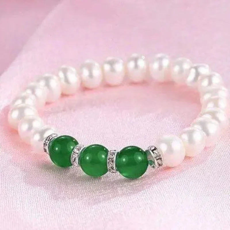 Ожерелье из натурального пресноводного жемчуга женская цепочка на ключицы