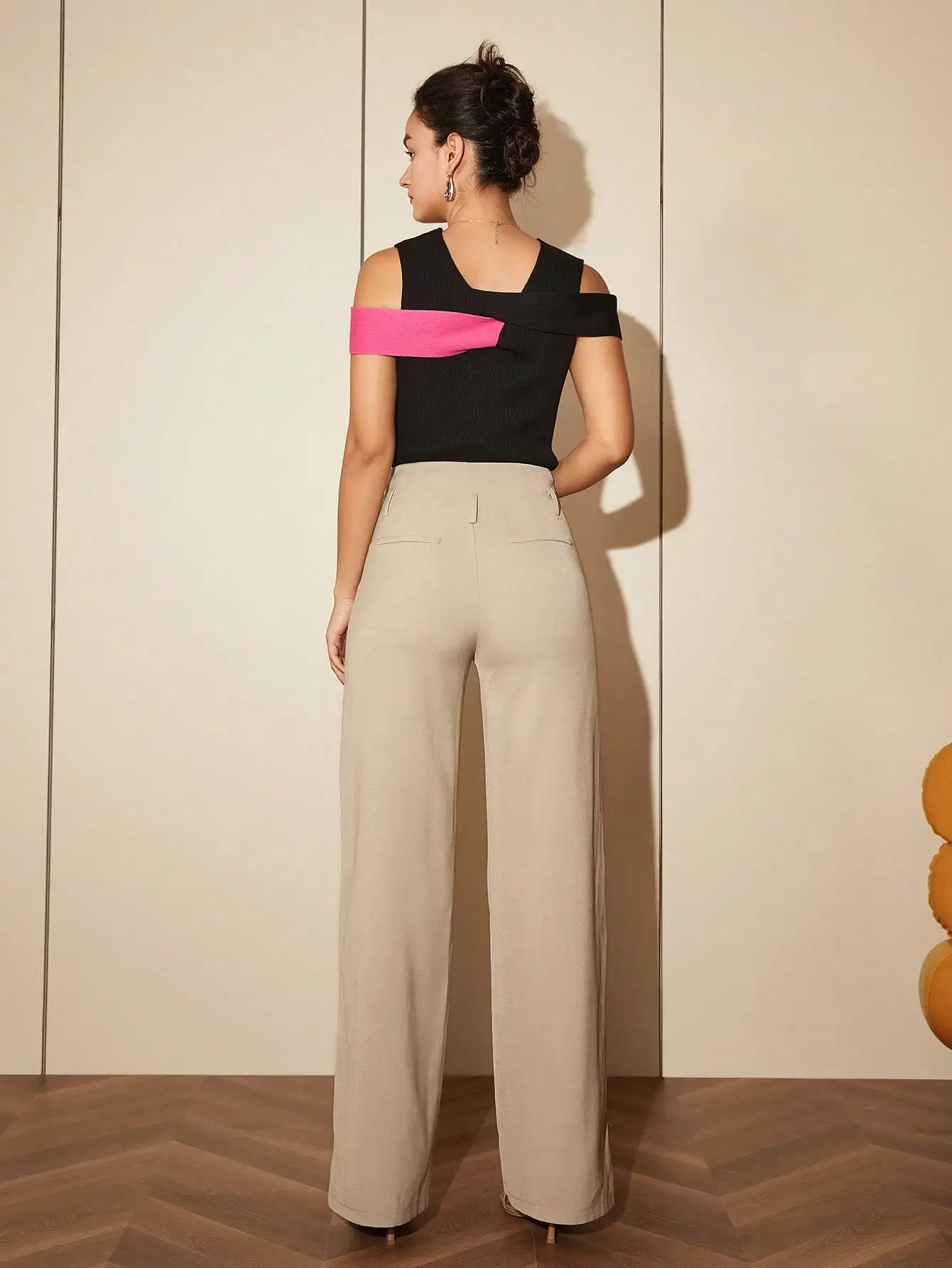 AEL весенняя повседневная рубашка контрастного цвета неправильной формы для