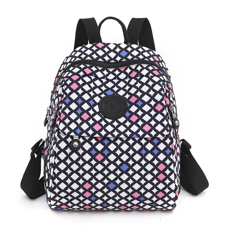

Mini Women Fashion Backpacks Nylon Female Bag Floral Printing Designer Brand Bagpack School Bags for Girls Ladies Backpack Purse