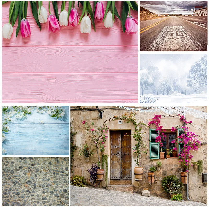 

SHUOZHIKE Art Fabricize scenery flower board wall photo studio photography background props 2238 EDT-05
