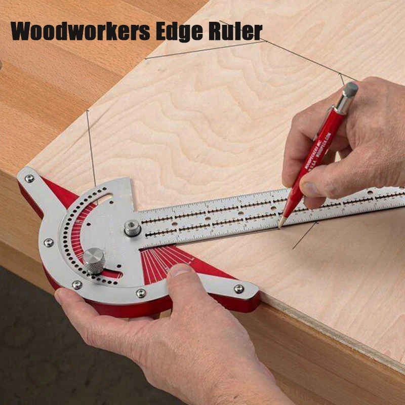 

Woodworking Stainless Woodworkers Edge Tool Baseboard Carpenter Measure Tool Protractors Angles Steel Angles Ruler Ruler Crafts