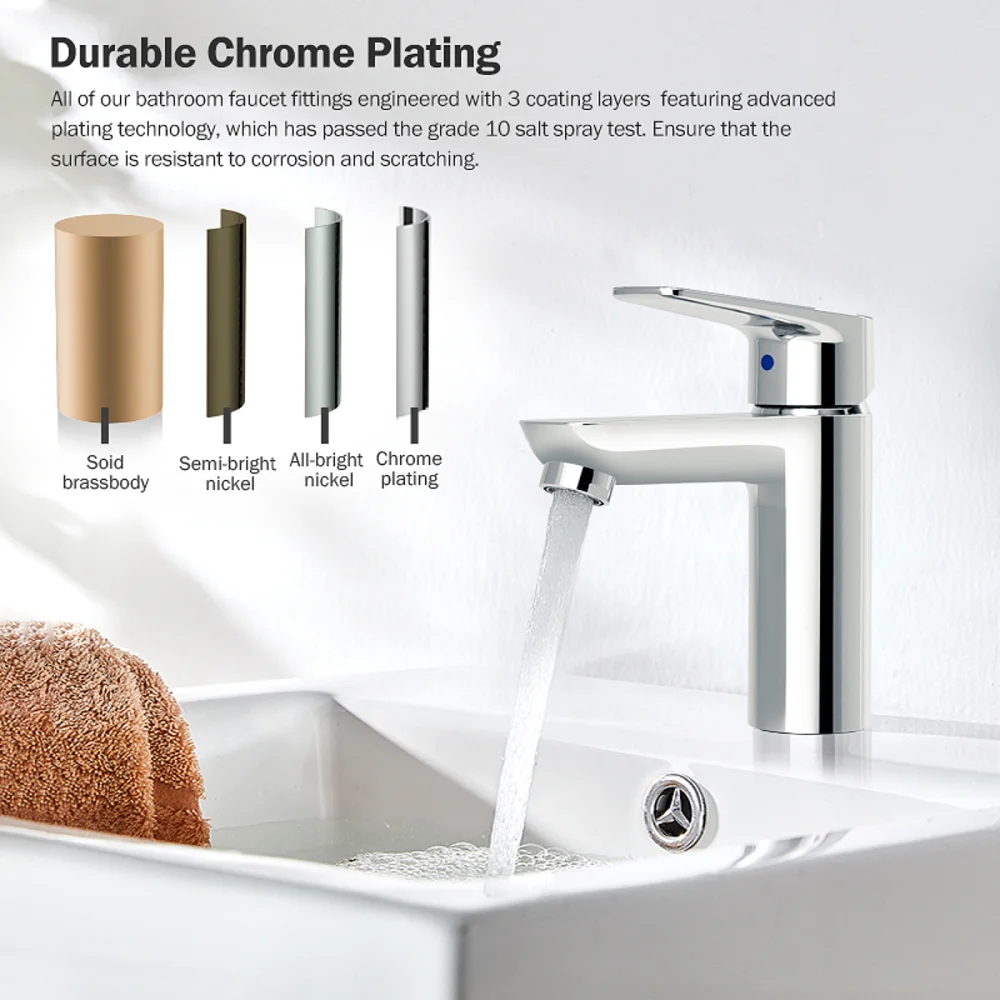 Jomoo Смеситель Для Раковины С Одной Ручкой Хромированный Одним Отверстием