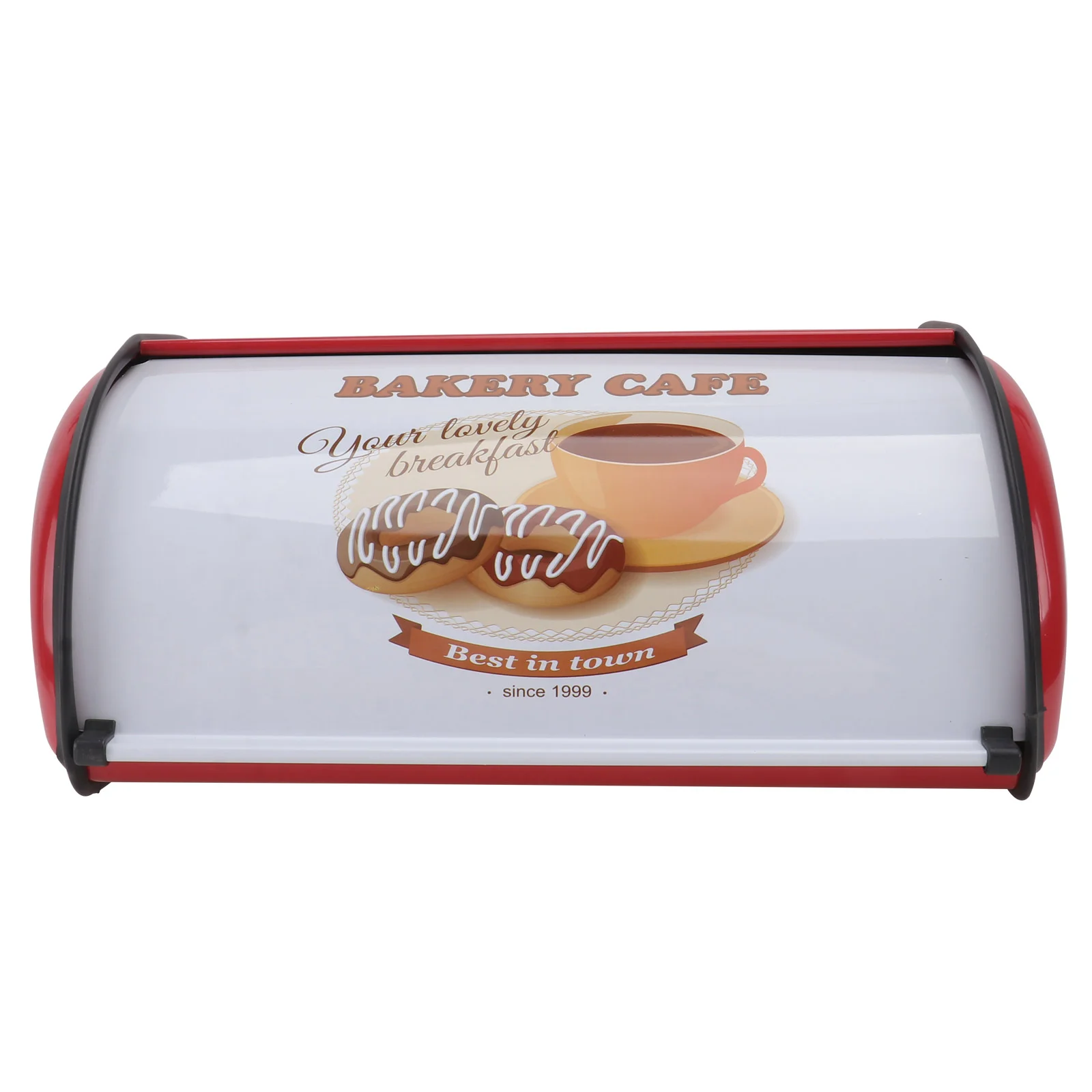 

Bread Box Kitchen Storage Holder Bin Containerroll Organizer Countertop Metal Keeper Toptoast Lidloaf Case Bagelup Loaves