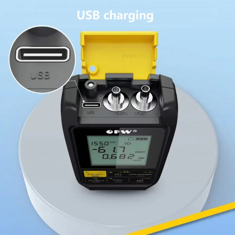 4 in1 Optical Power Meter OPM Led light Visual Fault Locator Network Cable Test Optical Fiber Tester 5km 15km 30MW VFL