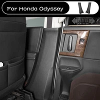 car b pillar anti kick protective mat seat belt pad cover leather stickers for honda odyssey 2015 2016 2017 2018 2019 2020