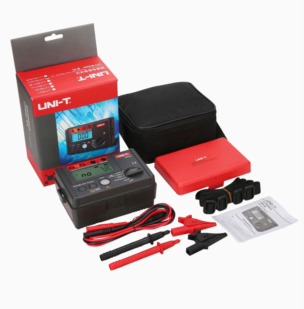Цифровой тестер сопротивления изоляции UNI-T UT502A 2500 В Омметр непрерывности с