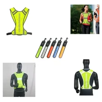 outdoor night riding running washable light reflective strip safety sports vest night bicycle cycling riding jogging vest