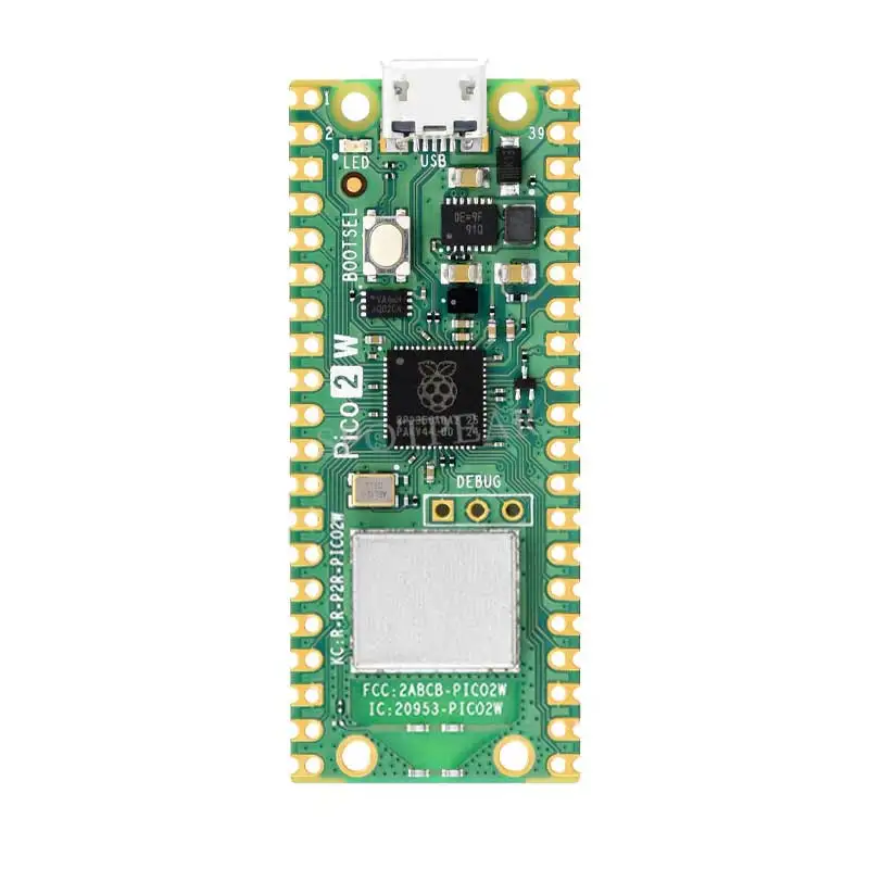Raspberry Pi Pico 2 Вт RP2350 Pico2W ARM Cortex-M33/RISC-V Hazard3 Wi-Fi4 Bluetooth5.2 CYW43439