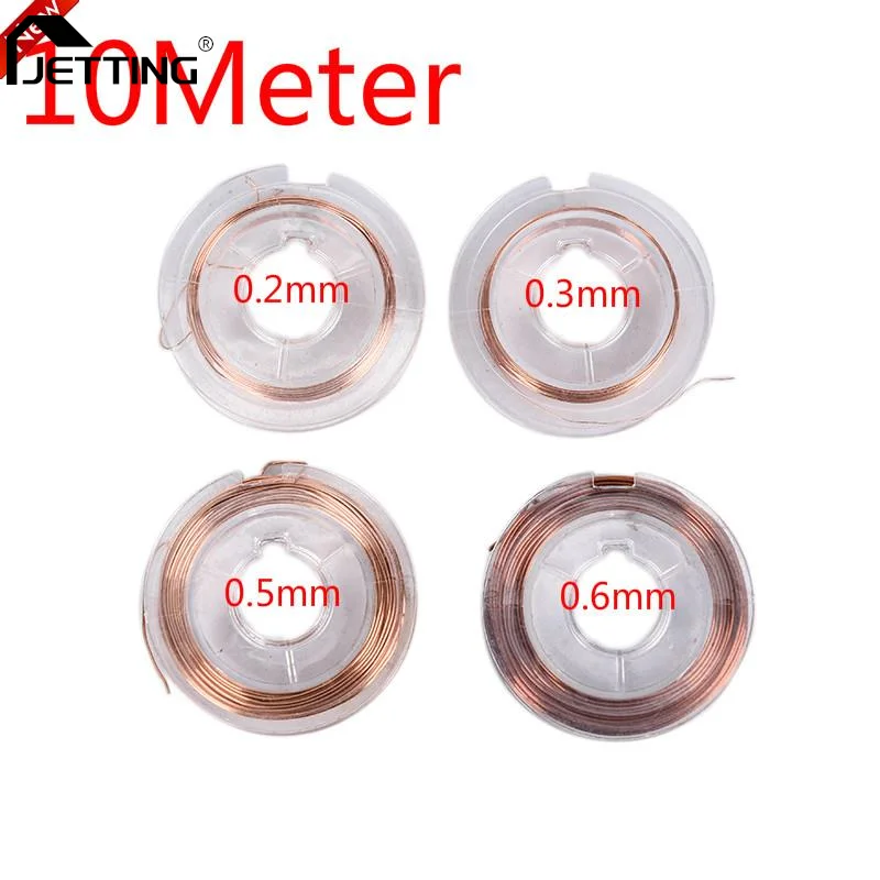 

10Meter Magnet Wire Enameled Copper Wire Magnetic Coil Winding For Making Electromagnet Motor Model 0.2mm 0.3mm 0.5mm 0.6mm