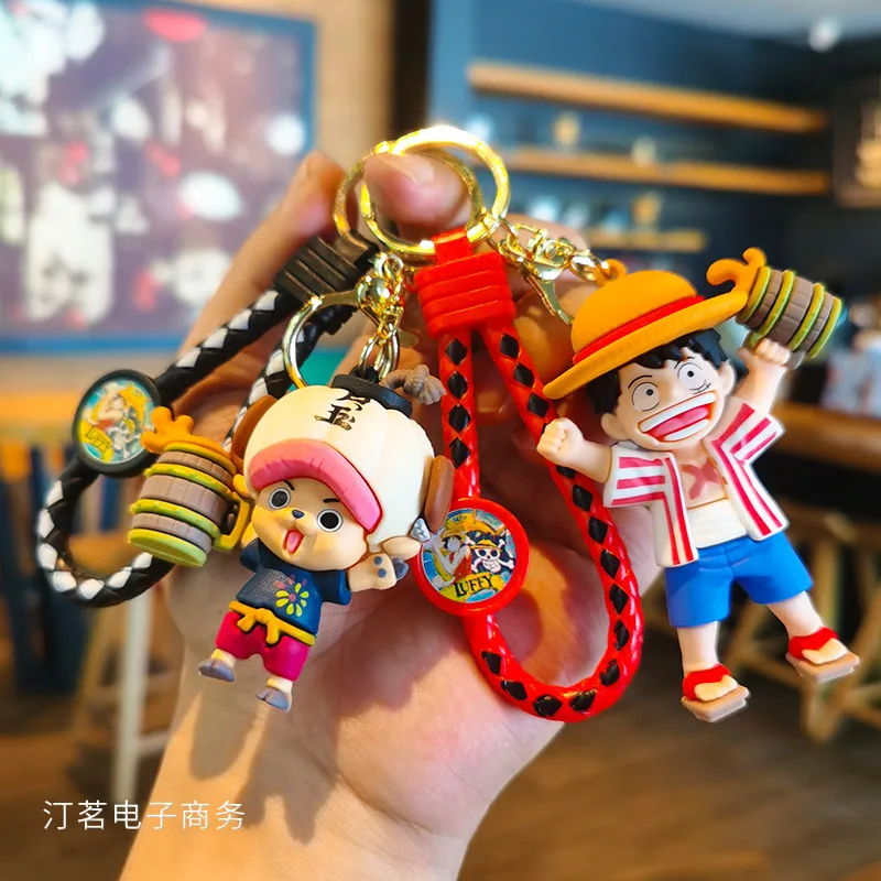 Аниме One Piece Wine God Series Luffy игрушки Санджи и Нами Usopp Chopper мультяшный милый брелок