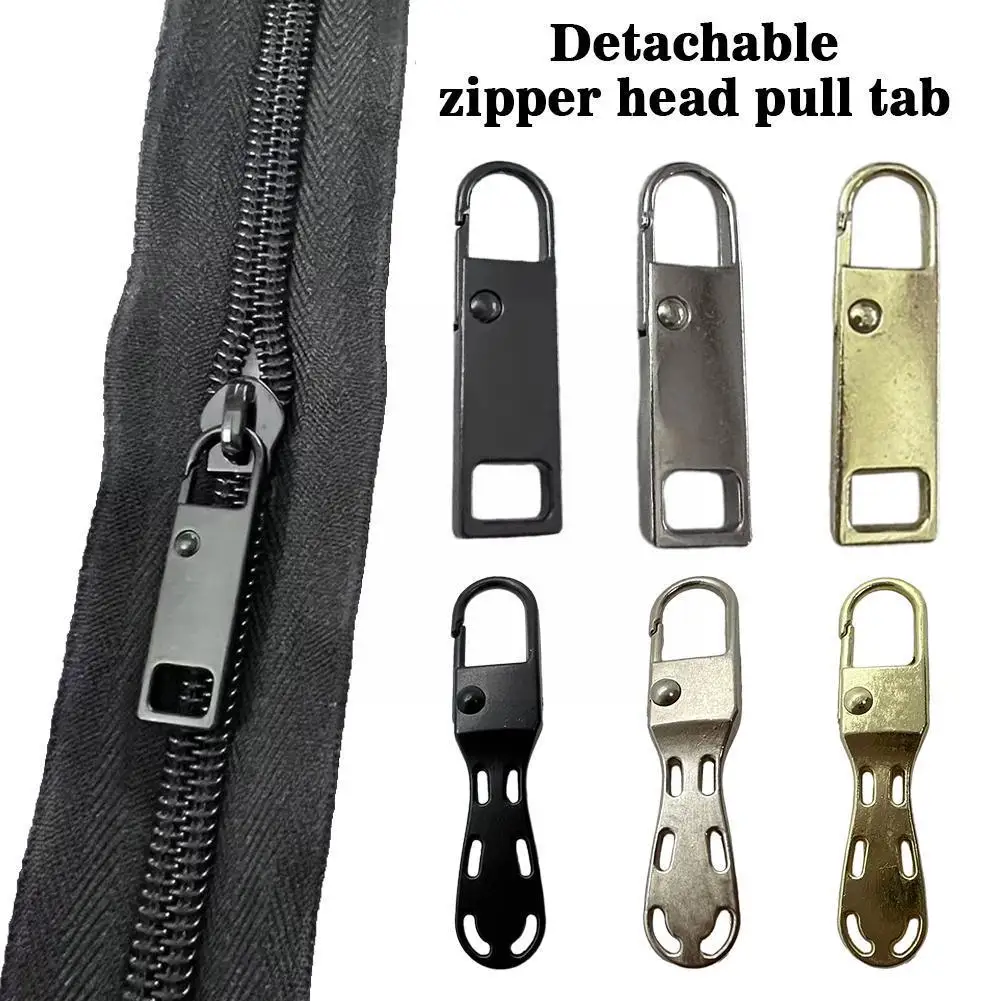 Универсальный Съемный Съемник на молнии, 6 шт., сменный металлический ремонтный набор на молнии, кошельки для багажа, женские сумки, одежда Zi N8E2