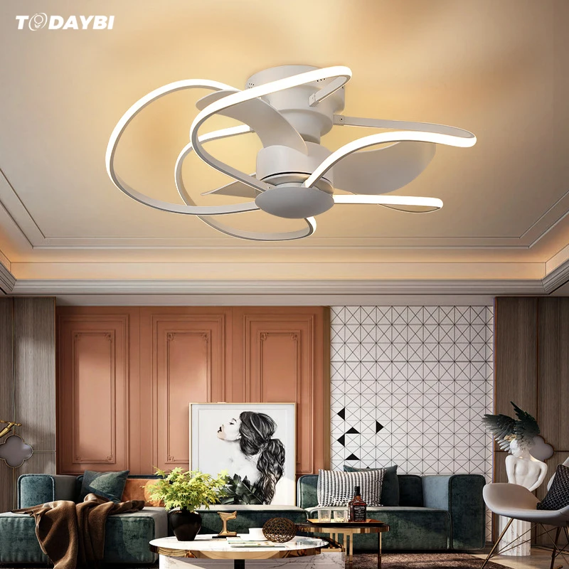 Современный умный потолочный светильник вентилятор с дистанционным управлением