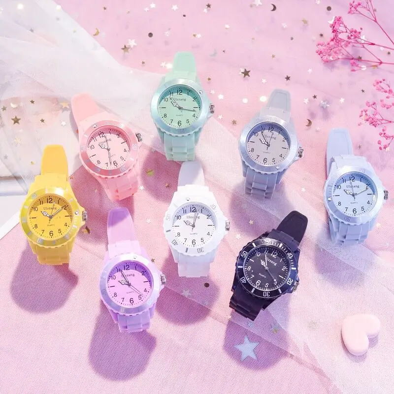 Children's Watch Boys and Primary School Students Cute Fashion Small Fresh Sports Boys and Girls Jelly Quartz Watch