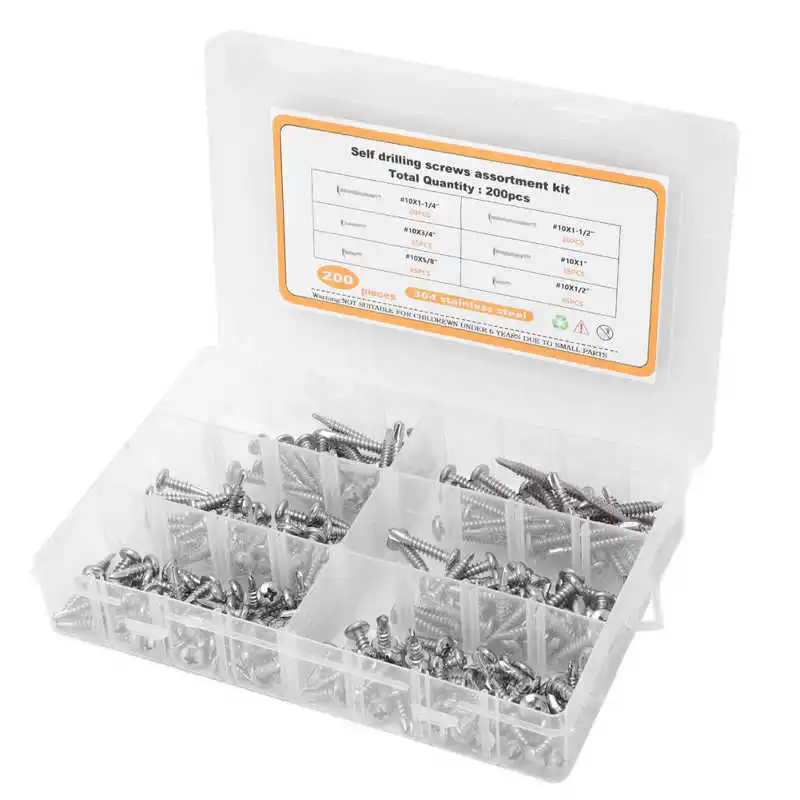 

Self Drilling Screw Round Head Screw Set High Hardness for Workpiece Repair