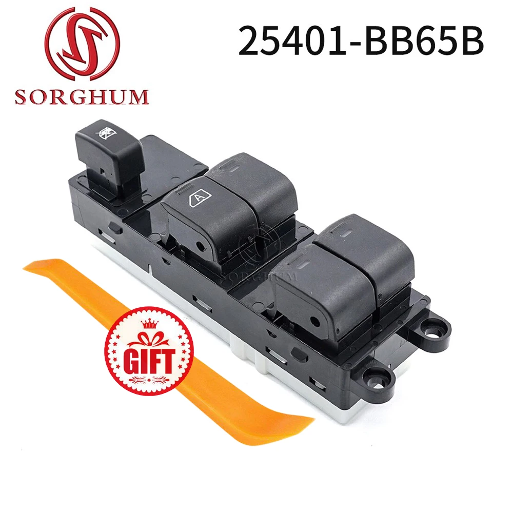 

SORGHUM 25401-BB65B For Nissan Qashqai J10 2.0 dCi 4WD Navara D40 Vehicles Power Window Switch Schalter 25401-JD001 25401-JD00B