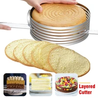 diy adjustable cake cutter slicer mold round shape bread cake slicer cutting fixator layer kitchen baking cooking accessories