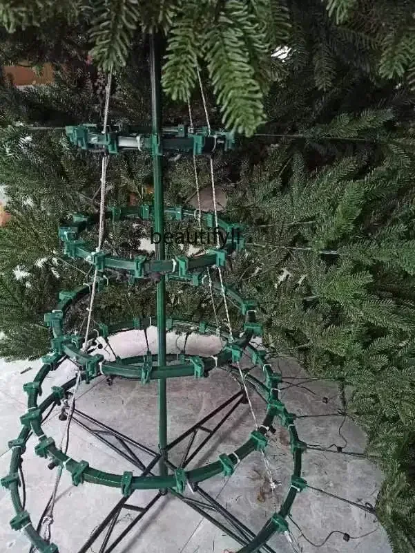 Очень большая рождественская елка зашифрованная рамка уличная Рождественская