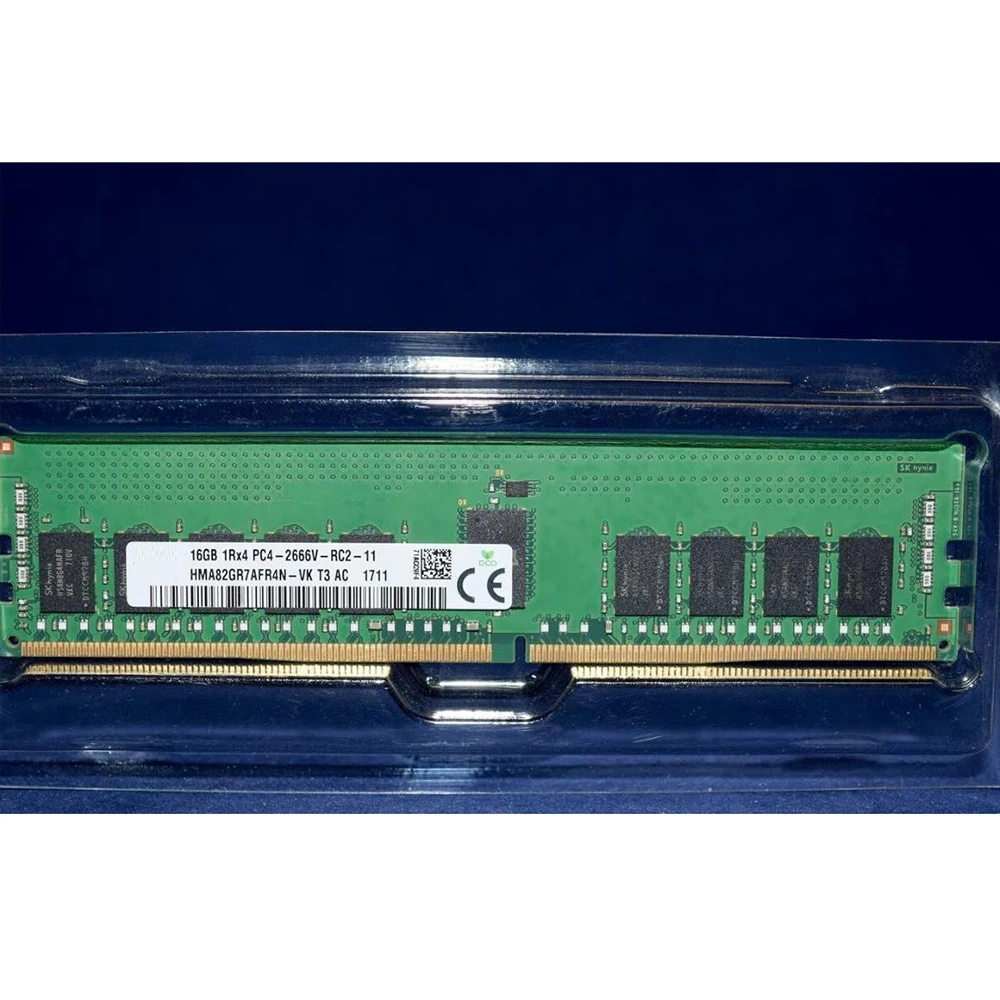 1 шт. для SK Hynix RAM 16GB 16G 1RX4 PC4-2666V ECC, Серверная память