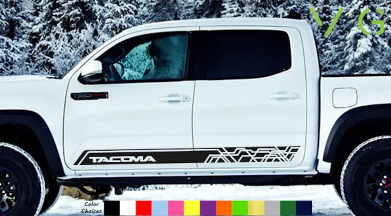 

Виниловая Наклейка для Toyota Tacoma x2, любой цвет