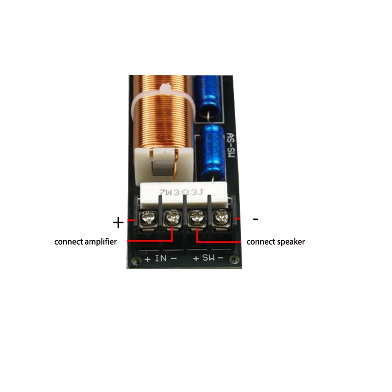 350 Вт Чистый сабвуфер Профессиональный пассивный бас-делитель частоты для