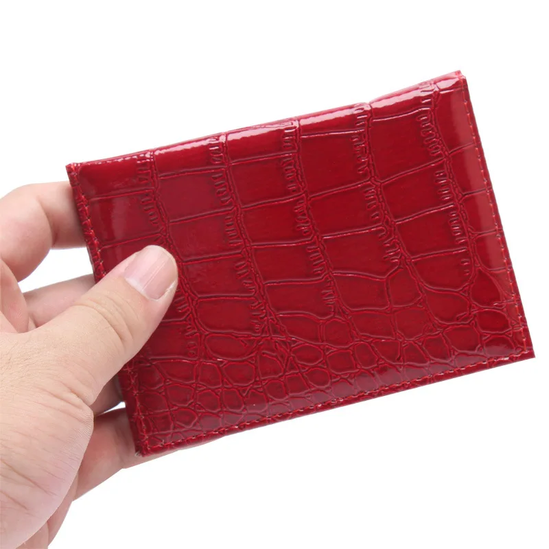 Passport Cover Crocodile Pattern PU Leather Packet Case ID Credit Cards Passport Holder Wallet Purse Bags Travel Accessories