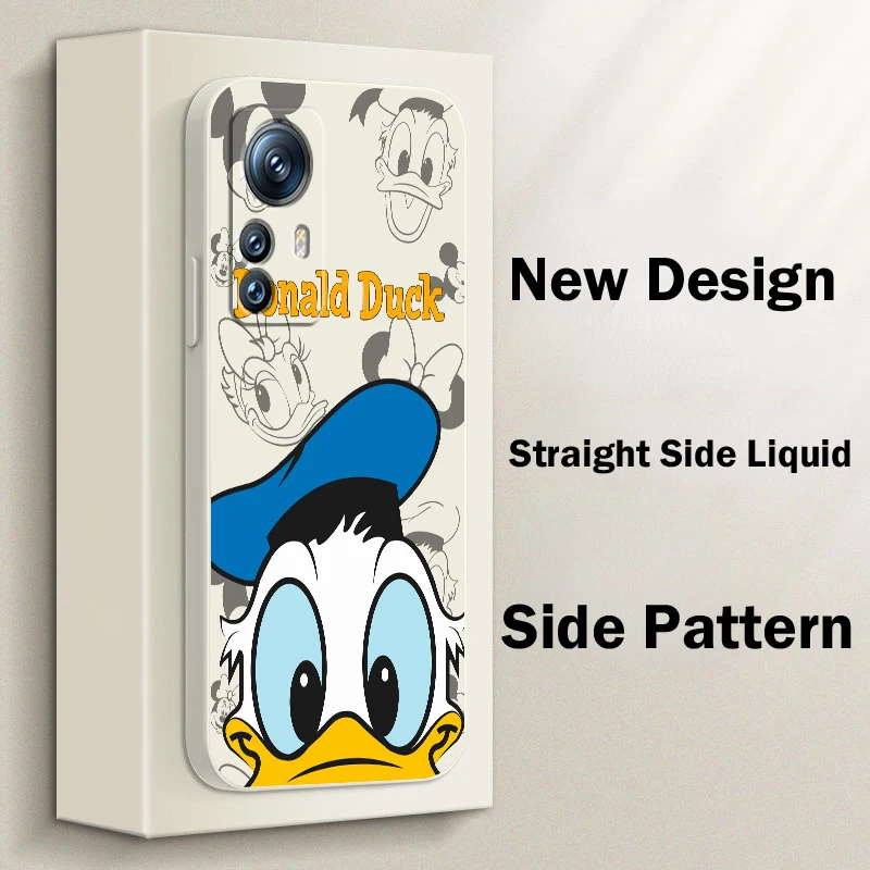

Donald Duck Anime Liquid Rope Phone Case For Xiaomi 13 12T 12S 12 11 Ultra 11T 10T 9 Pro Lite 5G Cover Shell Capa Coque Core