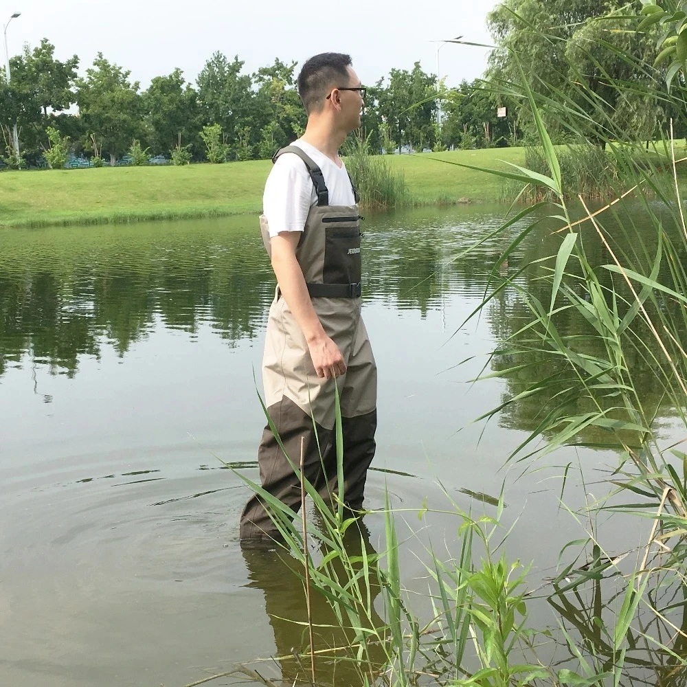 3 or 5 Layer Fishing Waders Hunting Suit Waterproof Wading Pants with Neoprene Boots Waist or Chest Fly Fishing Clothes Overalls enlarge
