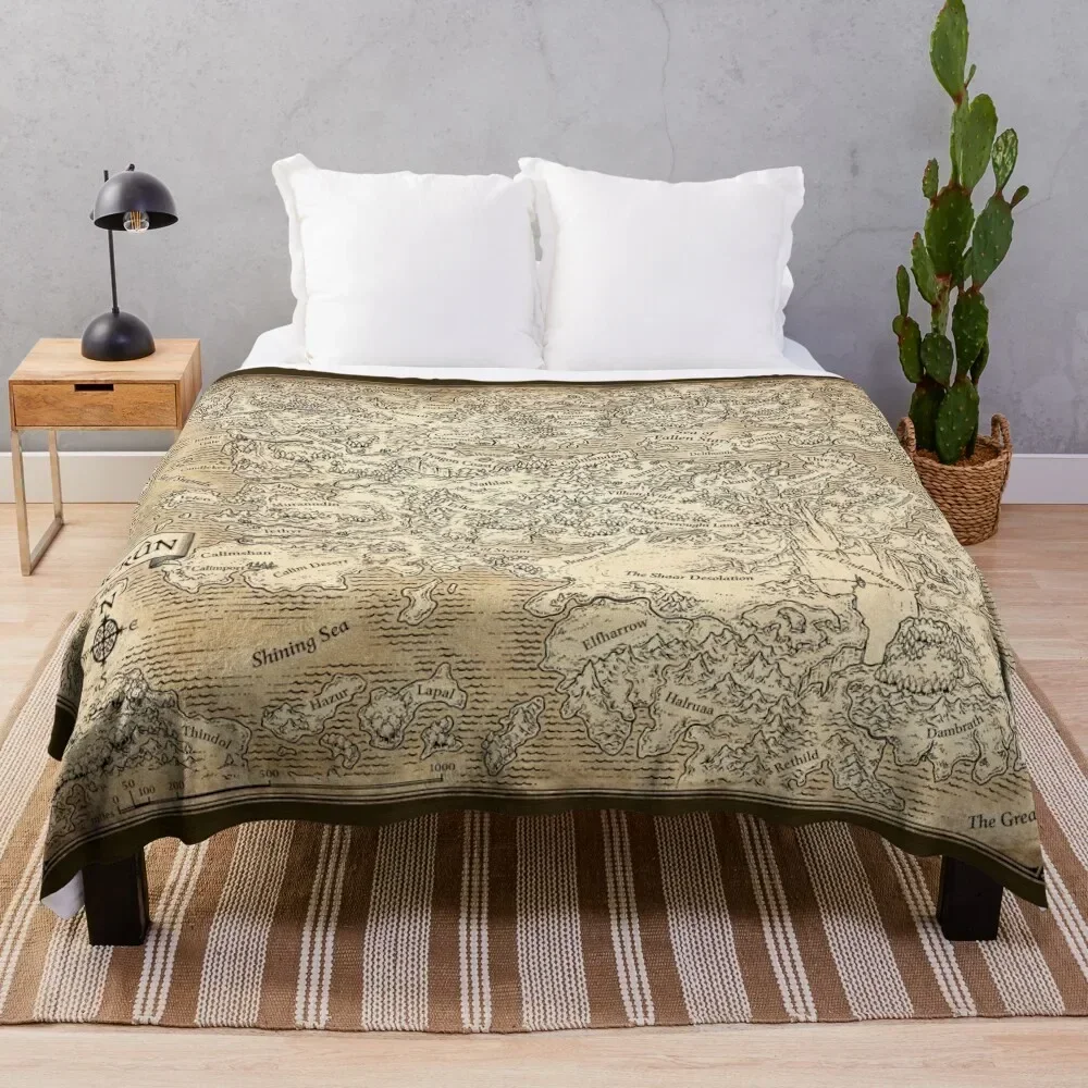 АННОТИРОВАННАЯ карта Faerun плед одеяло теплые зимние кровати тепловые одеяла