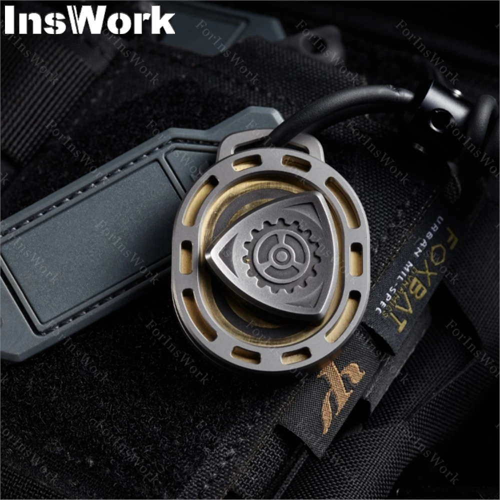 B.M. Металлическая титановая игрушка-Спиннер Двигатель смерти 2 0