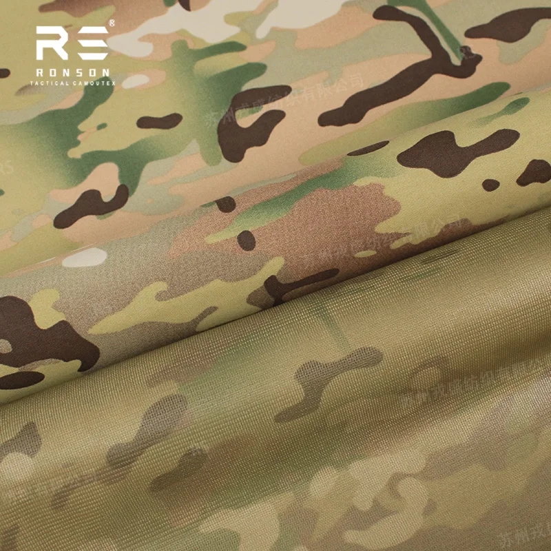 Фото MC Multicam Camouflage 184T Nylon Taslan TPU 3-слойная ламинированная ткань Дышащие и водоотталкивающие уличные куртки с NIR №5
