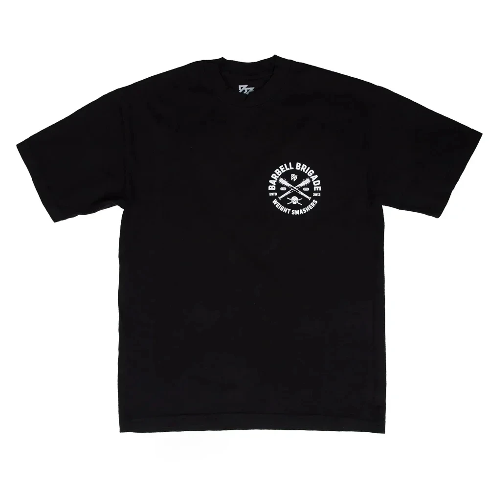 Мужская Футболка Для Фитнеса Со Штангой И Принтом С Короткими Рукавами Бега В