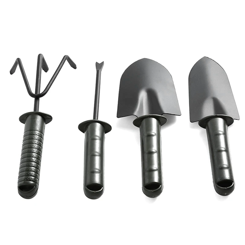 

4Pcs Flower Planting Soil Shovel Rake Fork Cultivator Trowel Kit Home Gardening Tools Succulent Plants Soil Shovels