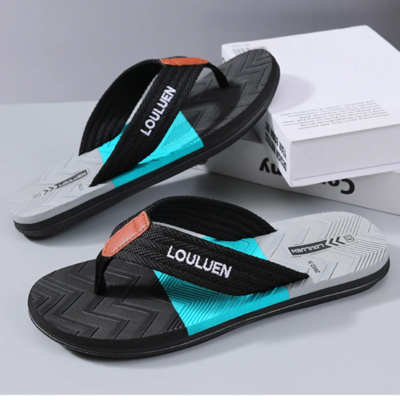 

High Quality Brand Men Flip Flops Summer Beach Flip Flops Men Fashion Trend Breathable Casual Beach Men Slippers Summer Outdoor