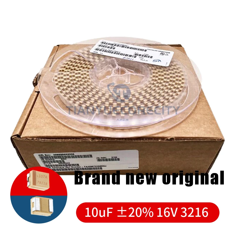

10 шт./лот 10 мкФ ± 20% 16V SMD A-Тип 3216 танталовый конденсатор новые оригинальные компоненты
