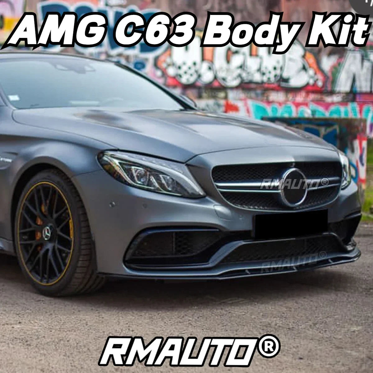 5 шт./комплект передний спойлер для бампера Mercedes Benz C63 AMG 2014-2023