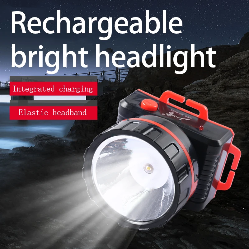 LED headlight outdoor searchlight portable waterproof lightweight design ABS material