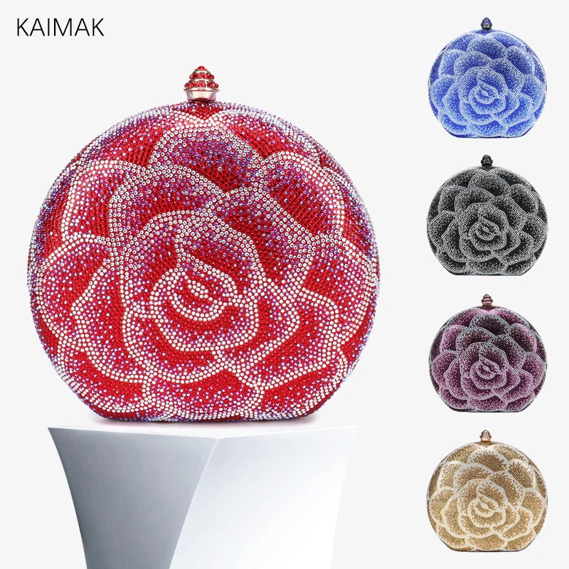 Новинка 2024 яркий блестящий клатч с инкрустированными бриллиантами Женская