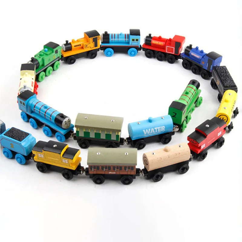Фото Томас и друзья деревянный поезд карманная игрушка Gorden Diesel Molley Lady Toby Rail Томас модель поезда игрушка для детей подарок на день рождения №3