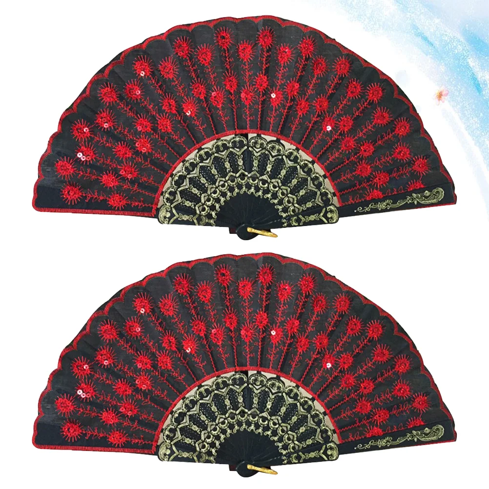 Складной веер Silk Sensu испанский/китайский/японский винтажный ретро-ткань для