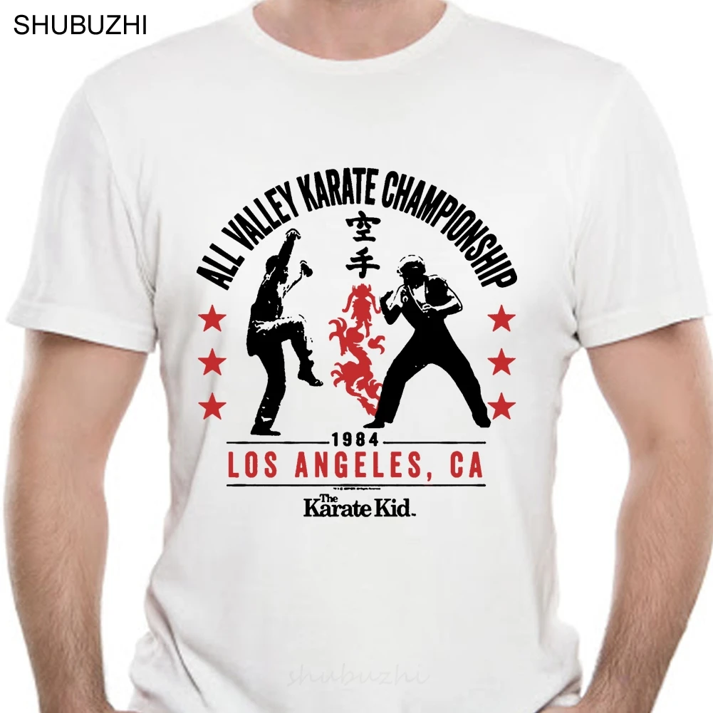 

Karate Kid All Valley Karate Championship 1984 Adult T Shirt Great Classic Movie fashion t-shirt men cotton brand teeshirt