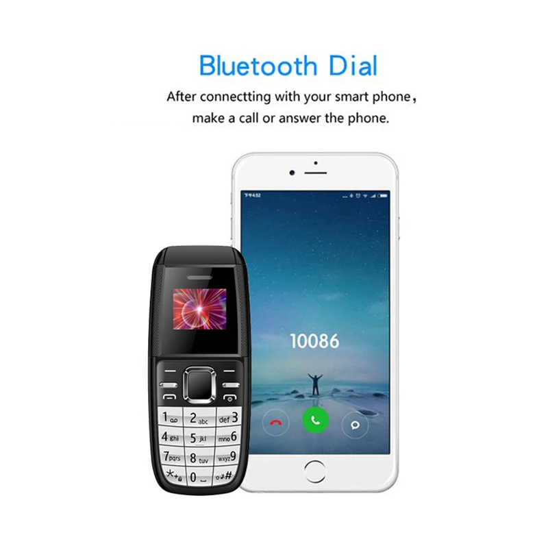 Разблокированный Мини Bluetooth-телефон BM200 подвесной телефонный телефон