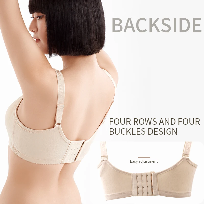 2081 No Steel Ring Top Full Cup Wide Breasted Sexy Thin Postoperative Special Underwear Skin-friendly Breathable And Not Stuffy